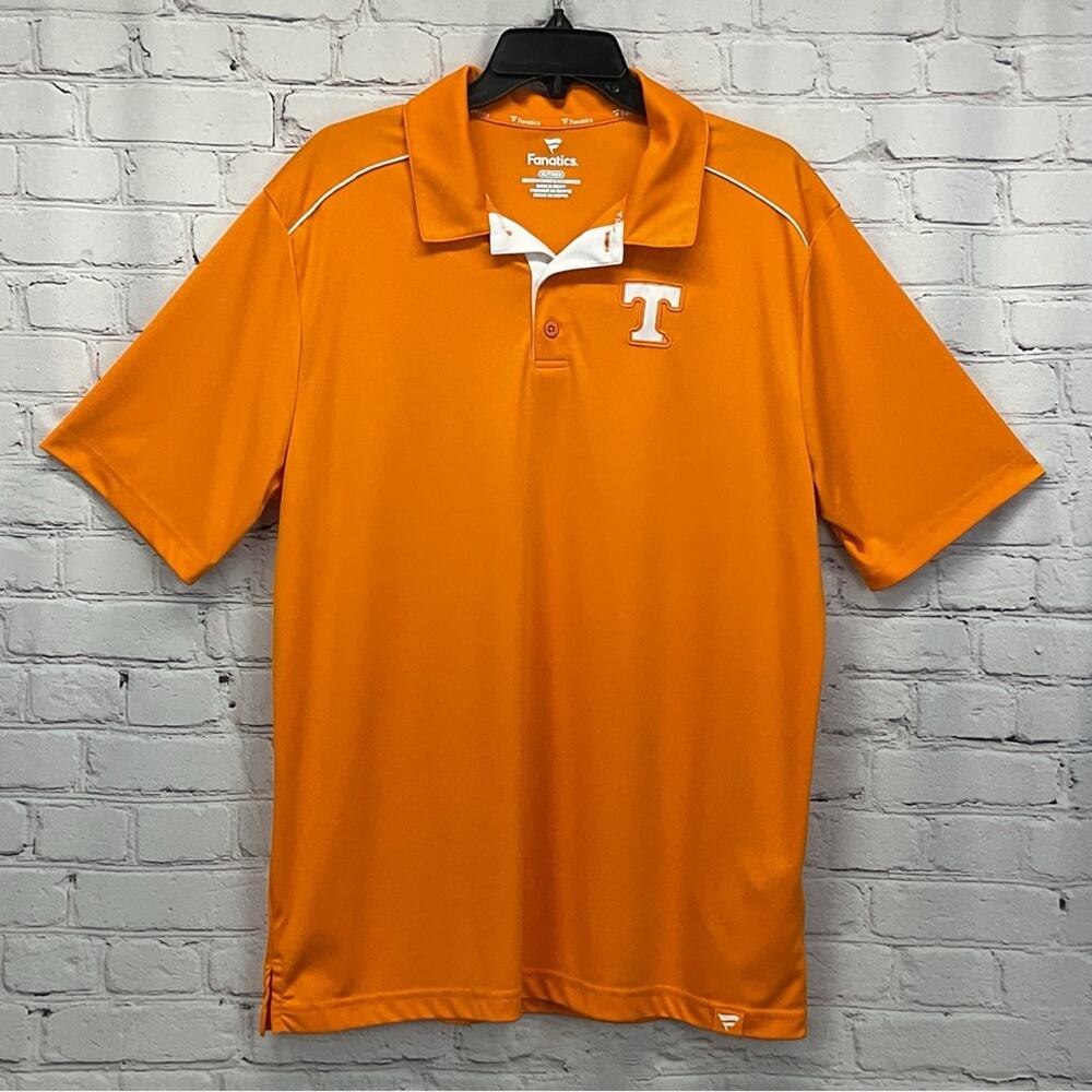 Fanatics UT Vols Polo Men's Size XL Orange Athleisure Tennessee Sports Game Day